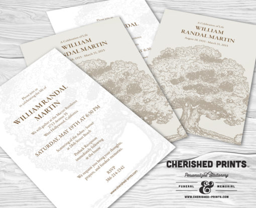 Oak Tree Invitation