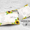 Sunflowers Funeral Program