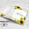 Sunflowers Funeral Program