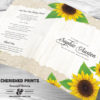 Sunflowers Funeral Program