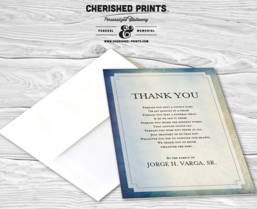 Modern Watercolor Texture Thank You Card