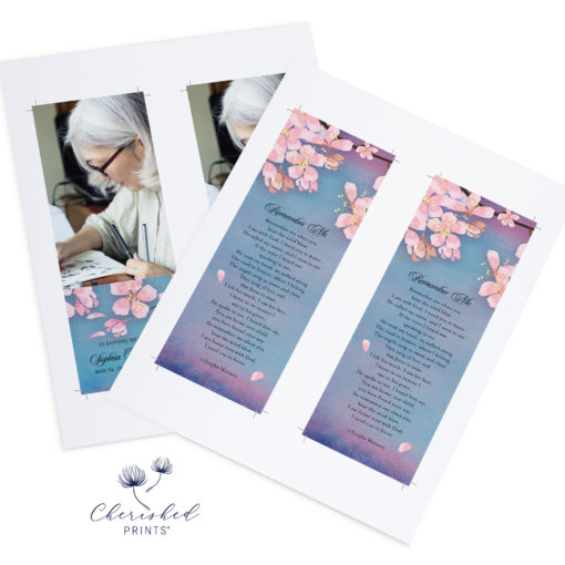 Sakura Cherry Blossom Bookmarks 2up PDF