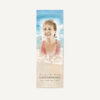 Beach photo bookmark