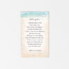 Beach poem memorial cards