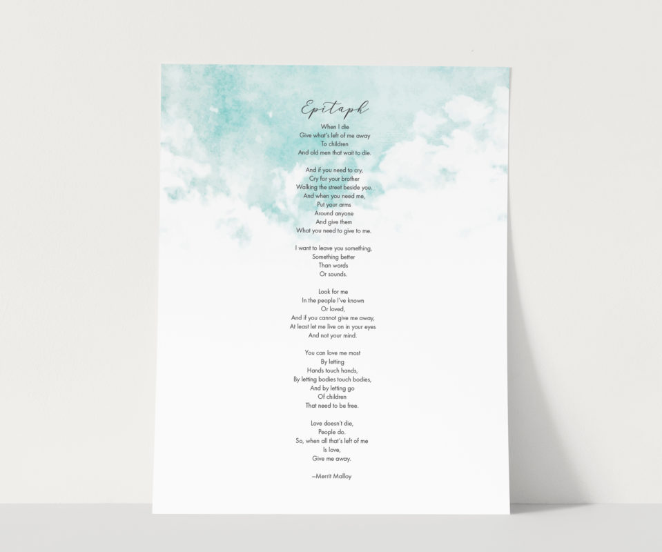 My Love Poetry for Him Print 8 X 10. Digital Download. Gift 